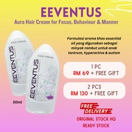 Eeventus Aura Hair Cream with Essential OIl for Hyperactive, Autism and Tanytum Kids- Original HQ