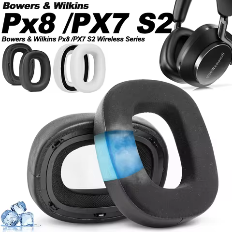 Earphone Pads for Bowers & Wilkins Px8 /PX7 S2 Wireless Replacement Earpads Headphones Earmuffs Memo