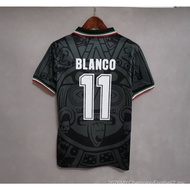 1998 Mexico Retro Football Jersey Black-FG001