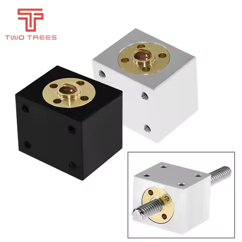 T8 Screw Nut Housing Bracket For 8mm T8 Trapezoidal Lead Screw Nut Converter Nut Seat Aluminum Block