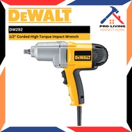 DEWALT DW292 1/2" Corded High Torque Impact Wrench with Detent Pin Anvil