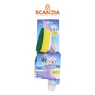 SCANDIA Dish Sponge With Detergent Holder (BB0194) - Multipurpose Kitchen Equipment Dishwashing Spon