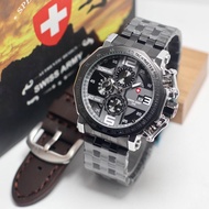 Jam tangan SWISS ARMY PRIA CHRONOGRAPH SA2730-Jam tangan Original Quality Water Resistant 1ATM (10M)