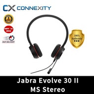 Jabra EVOLVE 30 II MS Stereo 5399-823-309 Jabra Headset with Microphone Headset with Mic Wired Heads