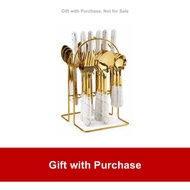 [GWP] GOLD CUTLERY SET (24 PIECES)