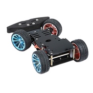 [themremain]-4 Wheel DIY Servo Robot Car 4WD Chassis Smart Car Replacement For Car Platform With Met