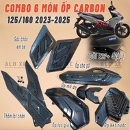 Set of 6 Carbon CoverPiece for Air Blade 125/160 2023-2025 (4VAL SURFACE) - zin cover