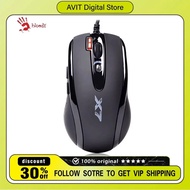 Tetikus Permainan A4tech Bloody X7-710k Berwayar 2000dpi Satu Klik Respons Pantas E-sukan Tetikus Pe