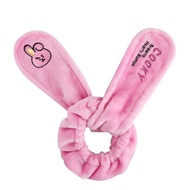 Embroidered Style BT21 Headband Cartoon Home Influencer Korean Face Wash Elastic Cute Headband LINE 