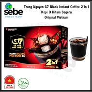 Trung Nguyen G7 Black Instant Coffee 2 in 1  Kopi O Hitam Segera  Original Vietnam