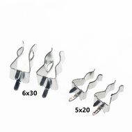 50Pcs 5*20mm 6*30mm The fuse clip Fuse holder Fuse clip 5X20MM Insurance header Copper clamp
