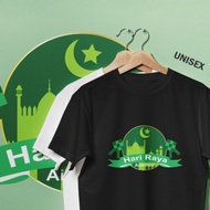 2025 Selamat Hari Raya T-shirt Soft Cotton Baju Kata Men Women Short Sleeve BAJU LELAKI & Perempuan 
