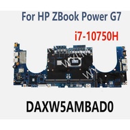 HP ZBook Power G7 Laptop Motherboard DAXW5AMBAD0 i7-10750H N19P-Q1-A1 Tested