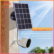 5V 10W Solar Charging Panel IP65 Waterproof 9.8Ft/3M Cable 360°Adjustable Wall Mount for Arlo Ultra 