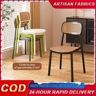 Chair makan plastik dining chair Nordic Backrest kerusi makan Comfortable kerusi rotan rattan bench 