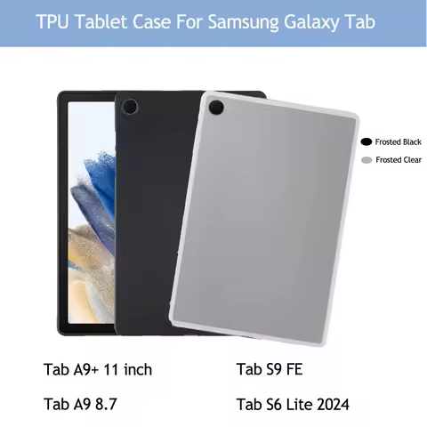 TPU Tablet Case For Samsung Galaxy Tab A9 8.7 Tab A9+ 11 inch S9 FE S6 Lite 2024