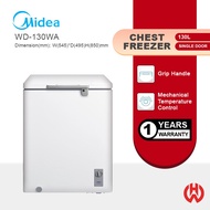 MIDEA 130L FRIDGE CONVERTIBLE WITH KEYLOCK CHEST FREEZER WD-130WA