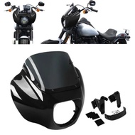 Motorcycle Headlight Fairing Windshield Bracket Kit For Harley FXLRST 2022 2023 Softail Standard FXS