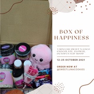 PROMO  Box of Happiness 🥰 Sweet N Coco by Uqasha Senrose &amp; Kamal Adli. Suprisebox &amp; Giftbox untuk orang tersayang