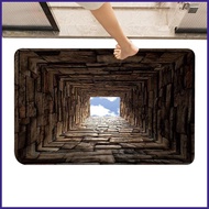 3D Rugs Optical Illusion 31.5 X 19.7 Inch Fun Non-Slip Decoration 3D Hole Carpet for Halloween Thank