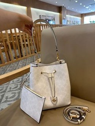 COACH CBH07 CBH06 經典老花Rowan抽繩單肩斜挎水桶包 白色C字子母包 附可拆卸長短帶 香港順豐包郵