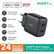 Aukey Charger 20W Swift II Black Power Delivery 3.0 Black PA-RIS Charger Head/
