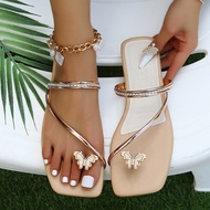 selipar perempuan selipar wanita sandal perempuan Cross-Border Supply Source Women’s Butterfly Flip 