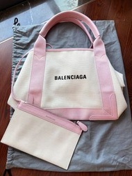 Balenciaga Navy Cabas 帆布手提包