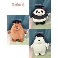 [SG Seller]  30cm We Bare Bears Graduation Gift Plush Toy Graduation Doll