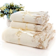 codSoft Microfiber Luxury Lace Towel Skin-Friendly Hand & Bath Towels with Exquisite Locking Edge fo