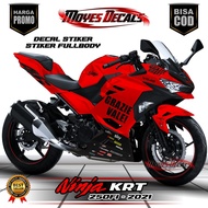 Decal Stiker Ninja KRT 250FI 2021 Motif Grazievale Warna Merah