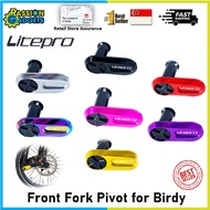 Litepro Front Fork Aluminum Alloy Pivot For Birdy foldable bike accessories axle screw