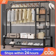 NINI Penyidai baju Cloth Hanger Strong Steel Structure Simple Clothes Hanger Laundry Rack Rak Besi G