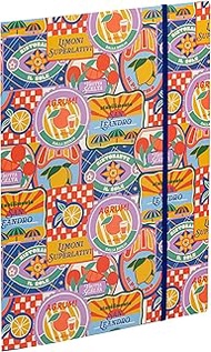 Clairefontaine - 116275C - A 22 x 31 cm Elasticated Folder - 3 A4 Flaps, Practical and Colourful - C