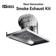 BSBOSS kitchen cooker hood stainless steel Oil fume purifier kitchen exhaust fan hood  Fan Dapur Kik