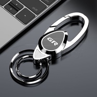 [Ready Stock] GR Sport Logo Metal Car Keychain Motorcycle Key Holder High-end Hanging Key chain Lase