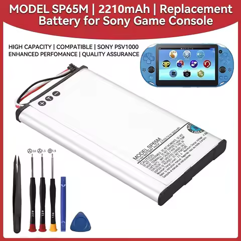 PURFIELD SP65M 3.7V 2210mAh Li-ion Rechargeable Battery For Sony PSV 1000 PS Vita PCH-1001 PCH-1101 