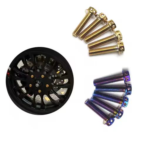 For Piaggio vespa GTS 300 300ie GTS300 2019 5PCS Titanium M8 Wheel Lug bolt screw