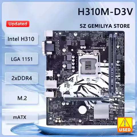 H310M-D3V Motherboard Intel H310 LGA 1151 DDR4 32GB Micro-ATX support Intel i3-8100 i3-8300 i3-9300 