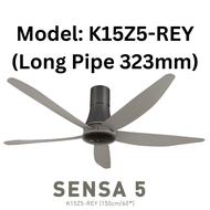 KDK K15Z5 5 BLADES REMOTE CONTROL CEILING FAN. [60INCH / 150CM] DC MOTOR ENERGY SAVING.  KIPAS CEILI