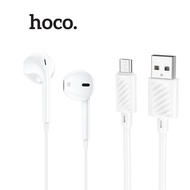 Combo Hoco X88 USB to Micro Charging Cable 1m long (white) and DM6 Jack 3.5mm Headphone