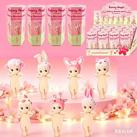 GOOD Hot Sale Cute Angel Sakura Series Blind Box Car Ornaments Anime Figures Decorative Dolls Gifts 