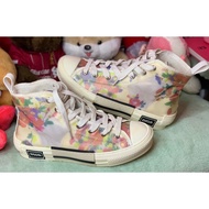Dior B23 High Top Flowers Oblique Sneakers size39 2nd Hand Authentic
