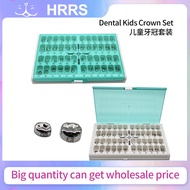 48Pcs Kids Crown Stainless Steel Crown Temporary Primary Molar Crown Protect