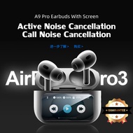 A9 Pro Bluetooth Earphones with Touch Screen, Super Bass, Mic | Earbud Tanpa Wayar Skrin Sentuh & Mi