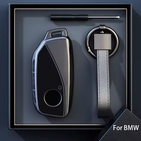 Titanium Gray for BMW I7 X7 G07 LCI IX I20 X1 U11 7 Series G70 G09 XM U06 G81 M3 Car Key Case Cover 