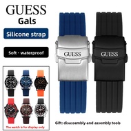 18mm-24mm Strap Suitable for Gales GUESS Soft Silicone Watch Strap Men Women Waterproof Sports Rubbe