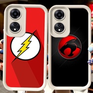 H83 The Flash White Casing for OPPO A98 A17K A58 A60 A18 A17 A38 A78 5G