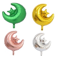 22 inch moon star balloon wedding decoration balloon children birthday decoration aluminum foil ball