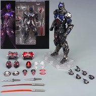 Bandai | Arkham Knight Figure With Replaceable Heads & Weapons Joint Movable PVC Model Doll Collecti